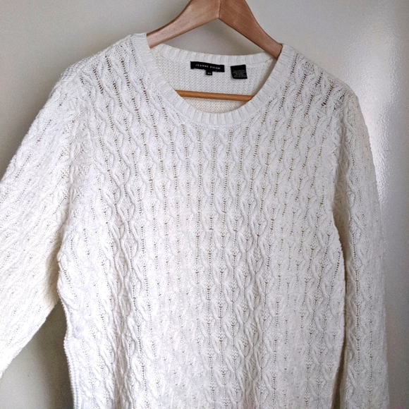 Jeanne Pierre Cream Beige 100% Cotton Sweater XL - Picture 3 of 16